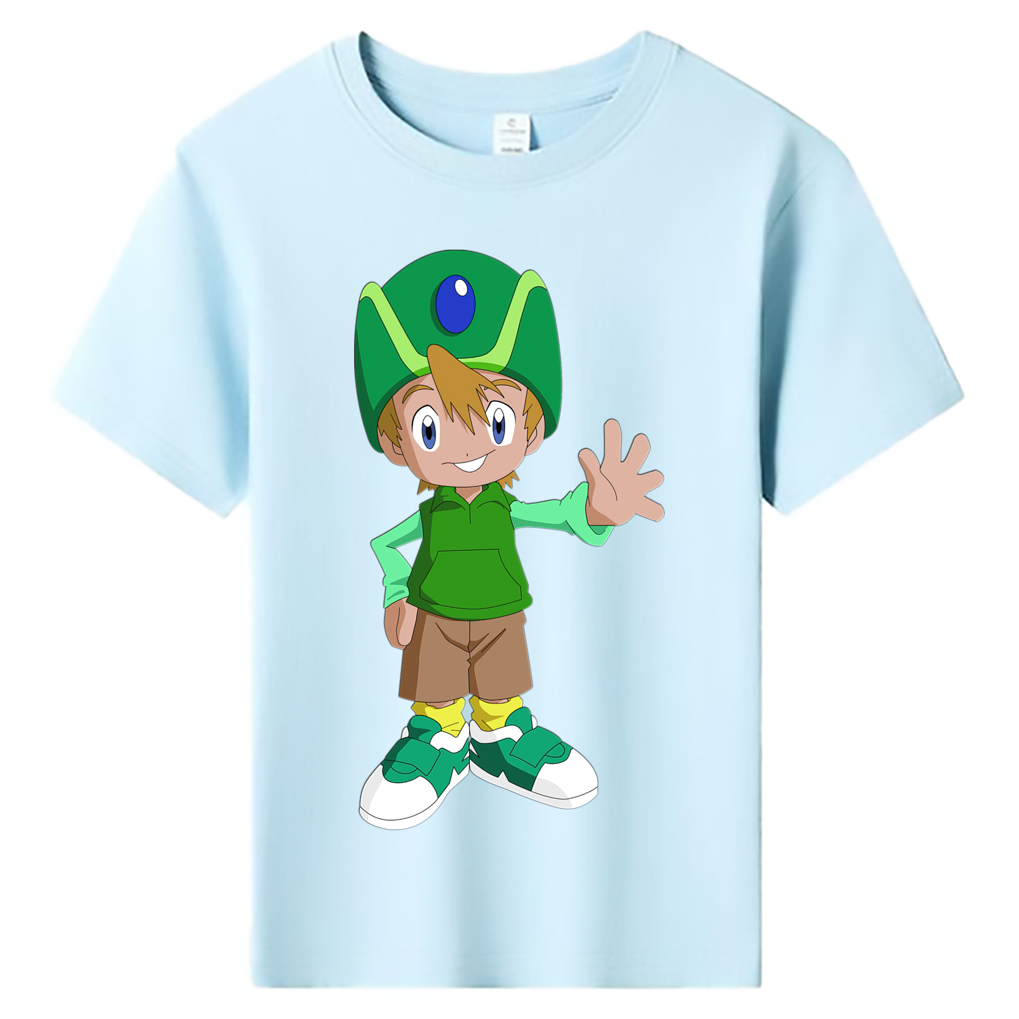 （画像用） Digimon デジタルモンスター/デジモン 綿100％キッズTシャツ（フロントプリント）